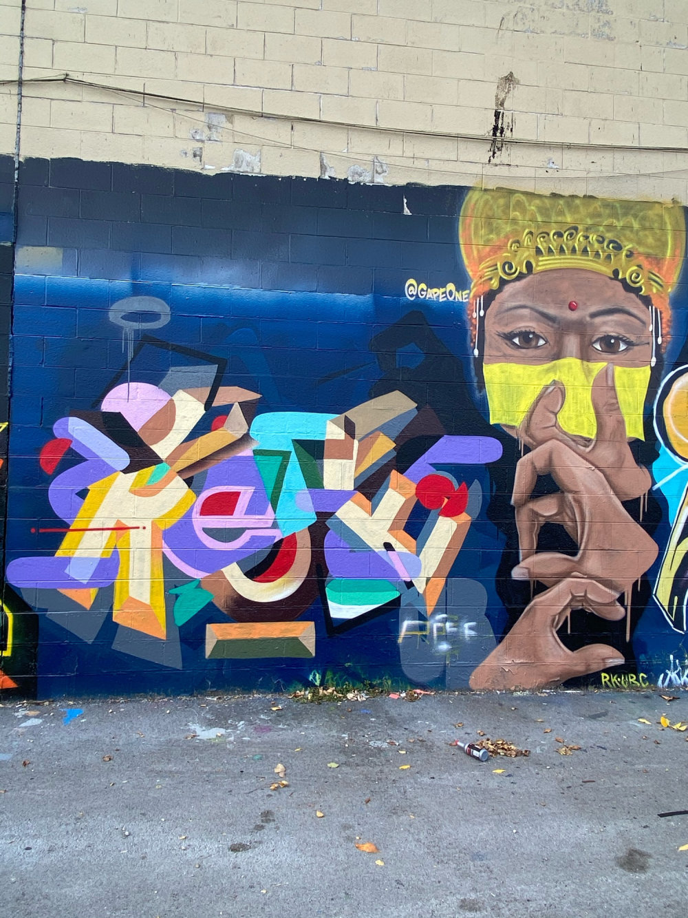 mural in Chicago by artist Gape One.