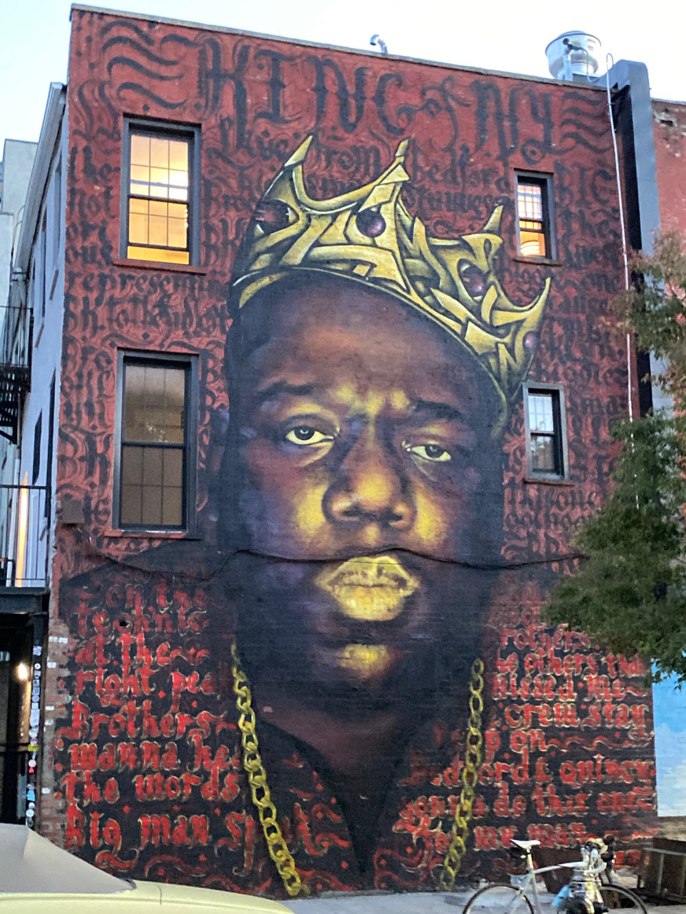 mural in Brooklyn by artist Rocko. Tagged: Biggie Smalls, music