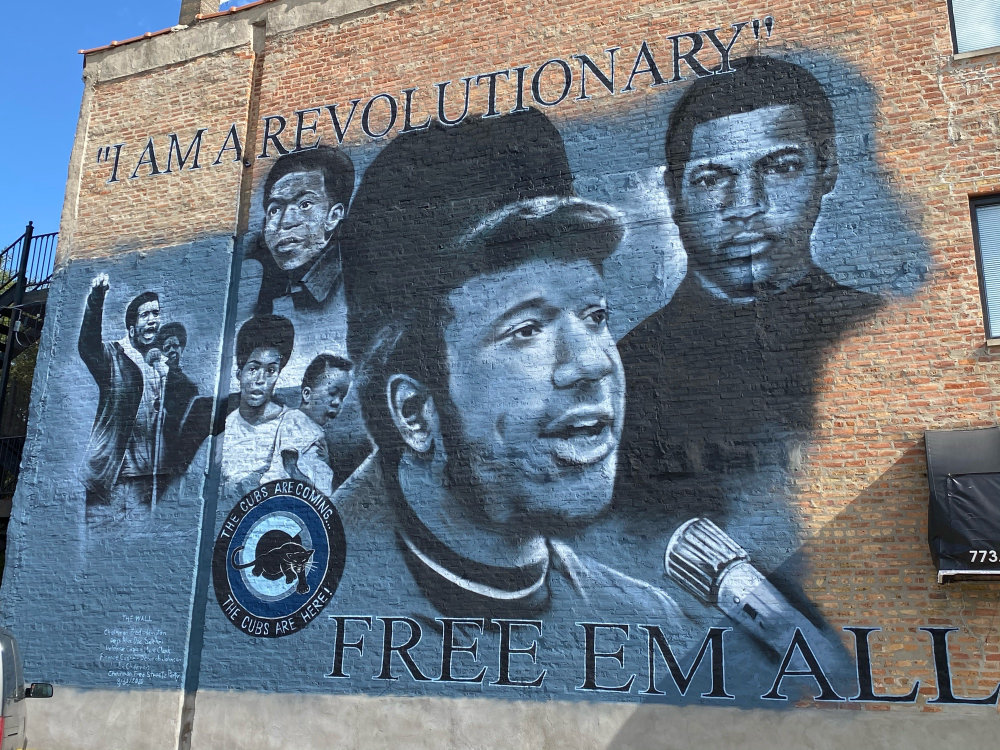 mural in Chicago by artist unknown. Tagged: Fred Hampton