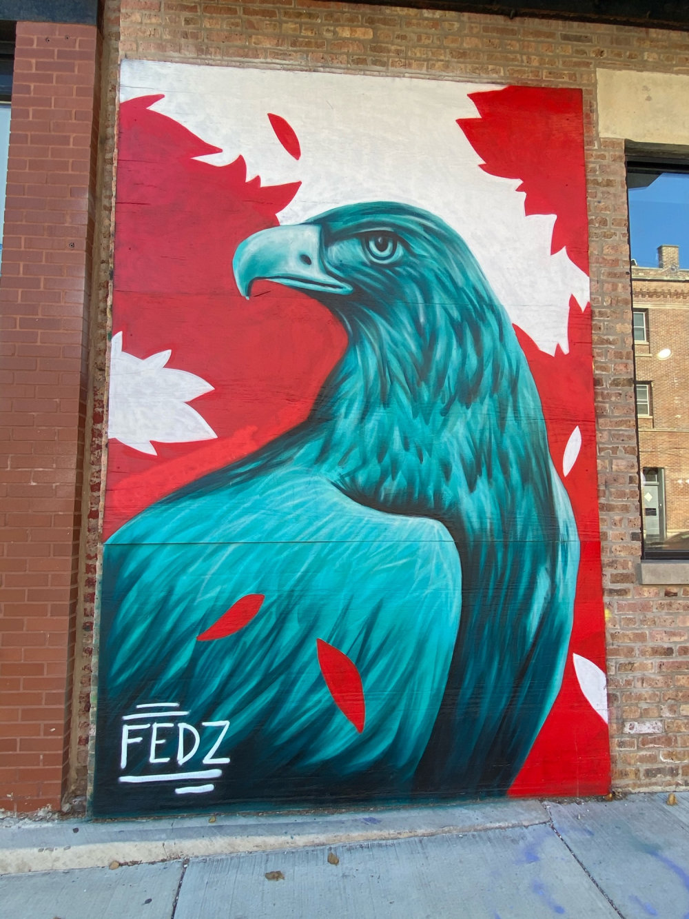 mural in Chicago by artist Fedz.