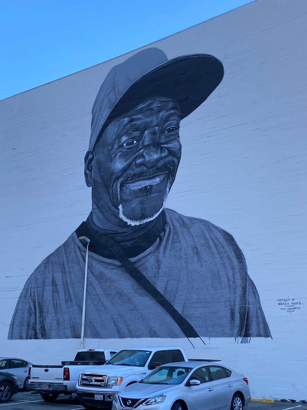 mural in Oakland by artist Troy Lovegates. Tagged: Derrick Hayes