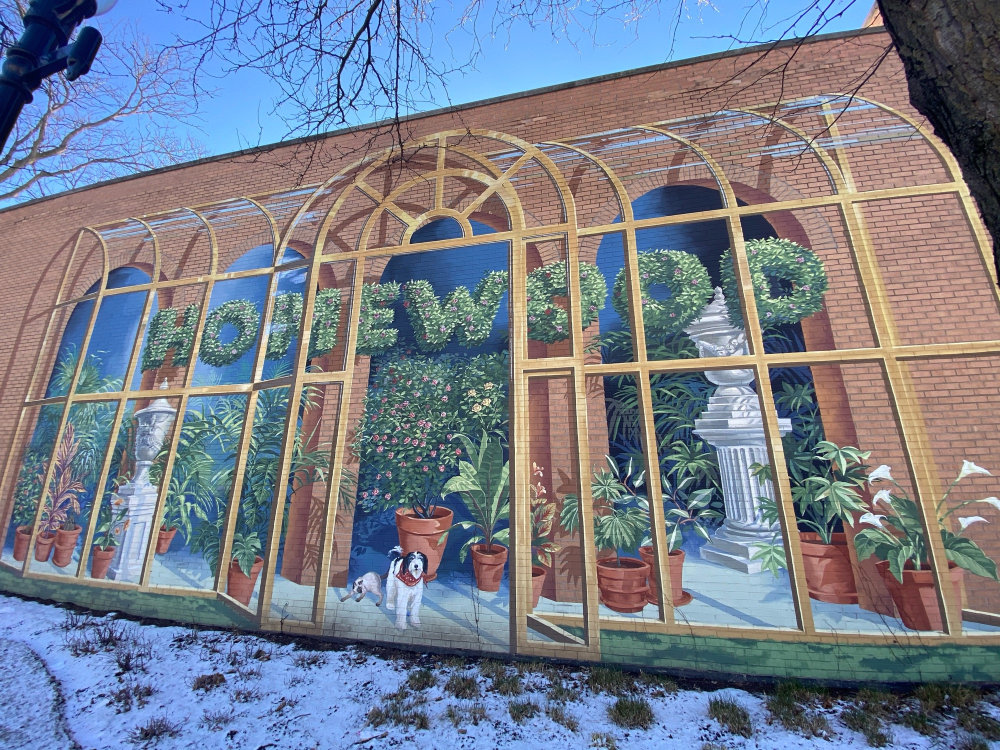 mural in Homewood by artist unknown.