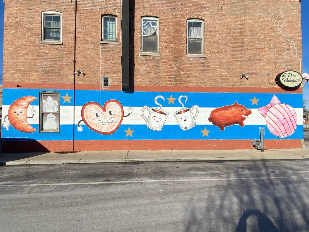 mural in Blue Island by artist unknown.