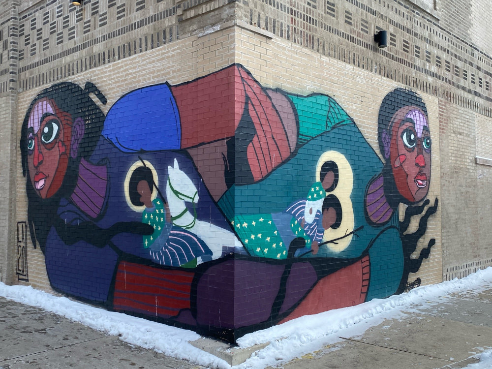 mural in Chicago by artist Langston Allston.