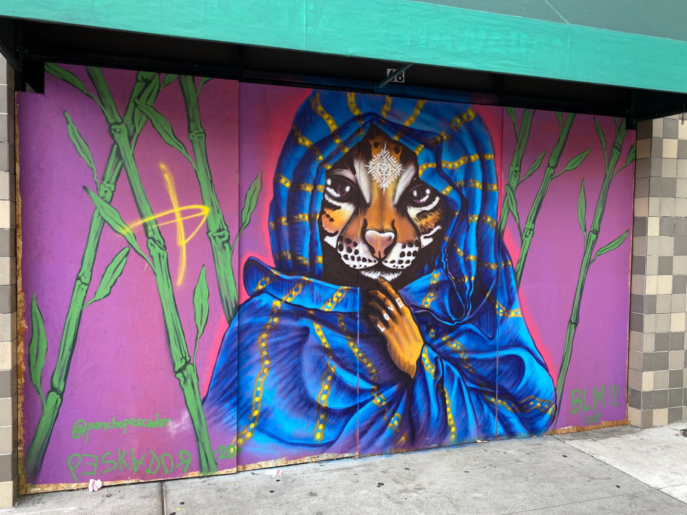 mural in Oakland by artist Pancho Pescador.