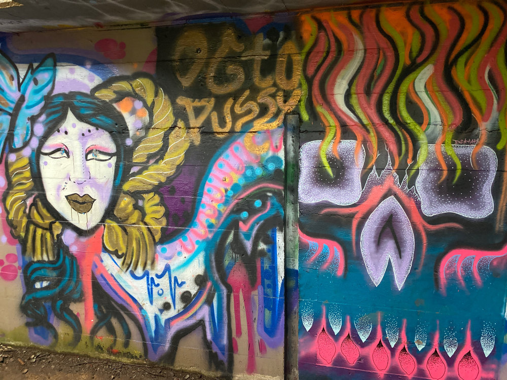 mural in Kaneohe by artist unknown.