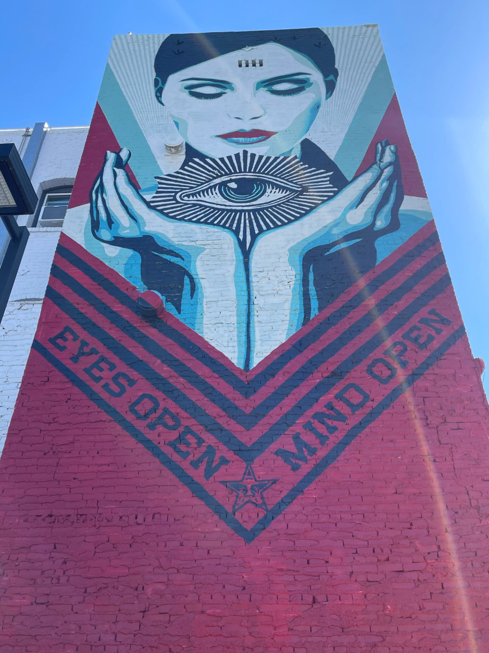 mural in Los Angeles by artist Shepard Fairey.