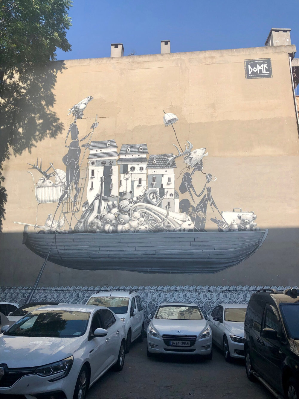 mural in  by artist Dome.