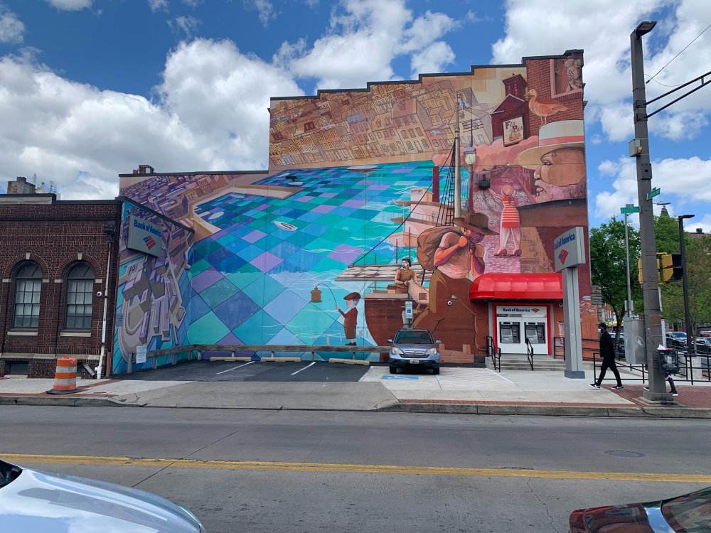mural in Baltimore by artist Nelson Cekis.