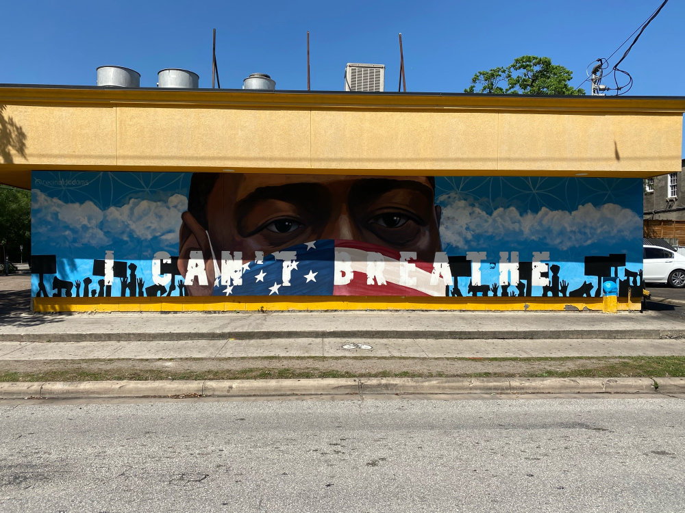 mural in Houston by artist unknown.