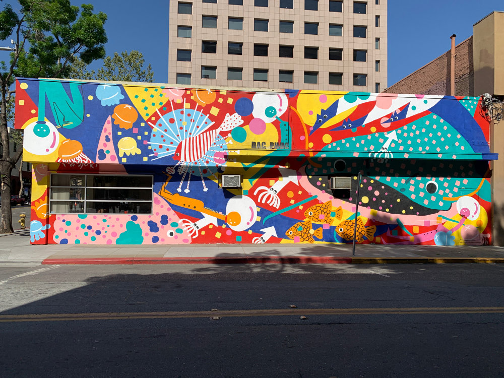 mural in San Jose by artist Harumo Sato.