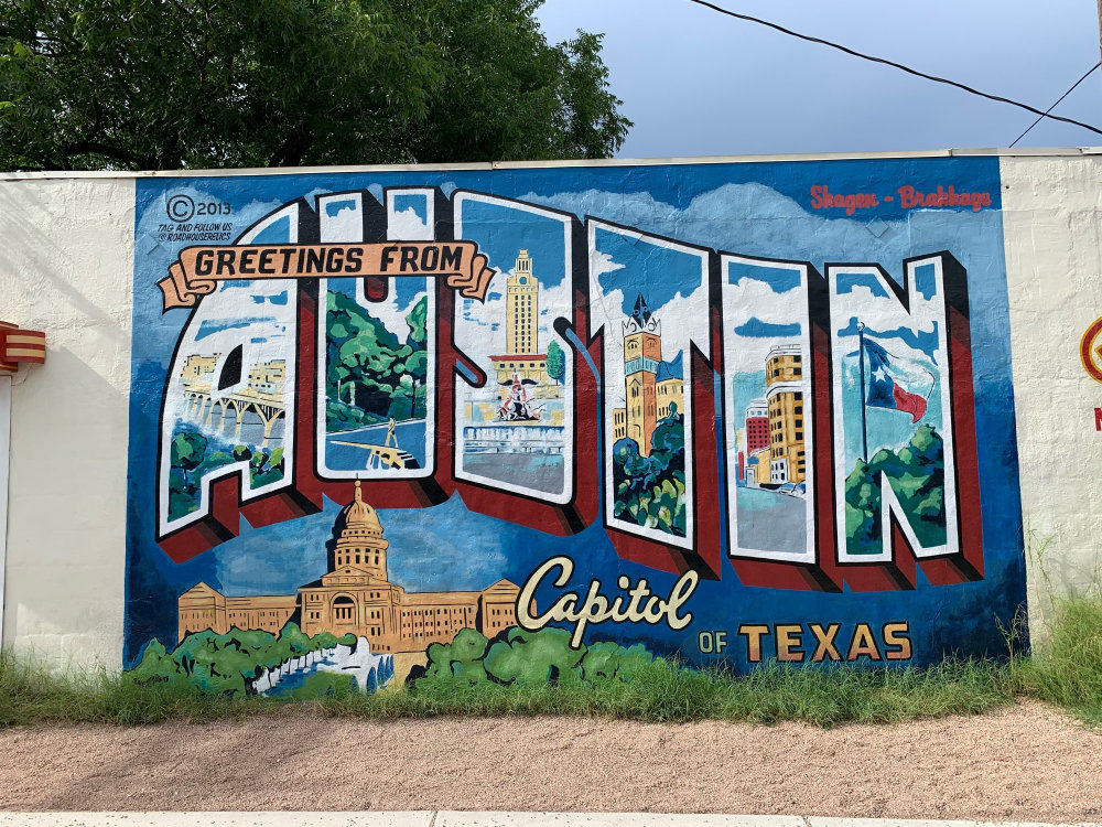 mural in Austin by artist Todd Sanders.