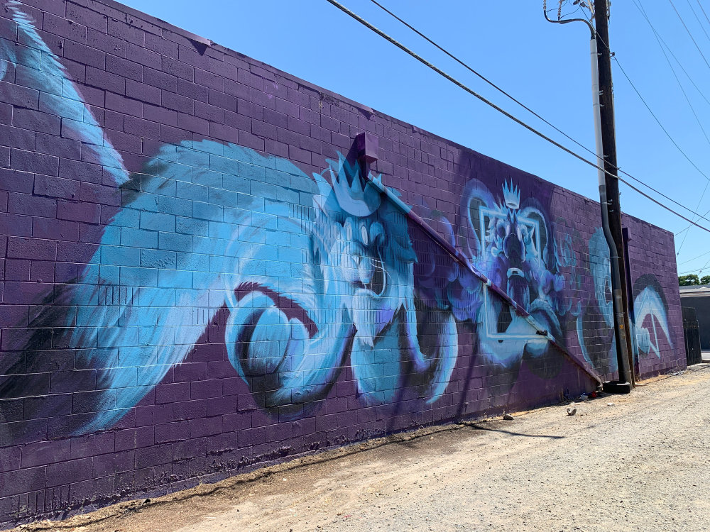 mural in Sacramento by artist Glob CDS.