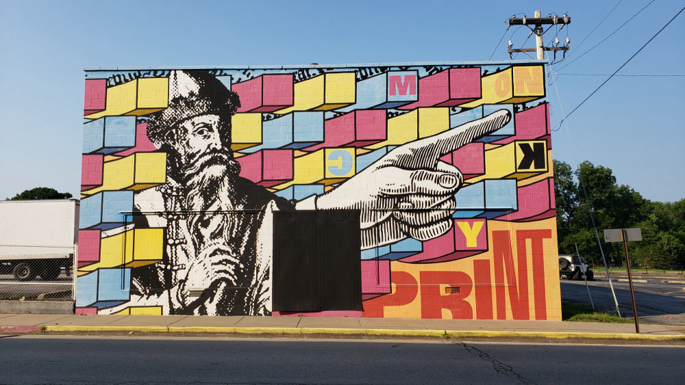 mural in Fort Smith by artist unknown.