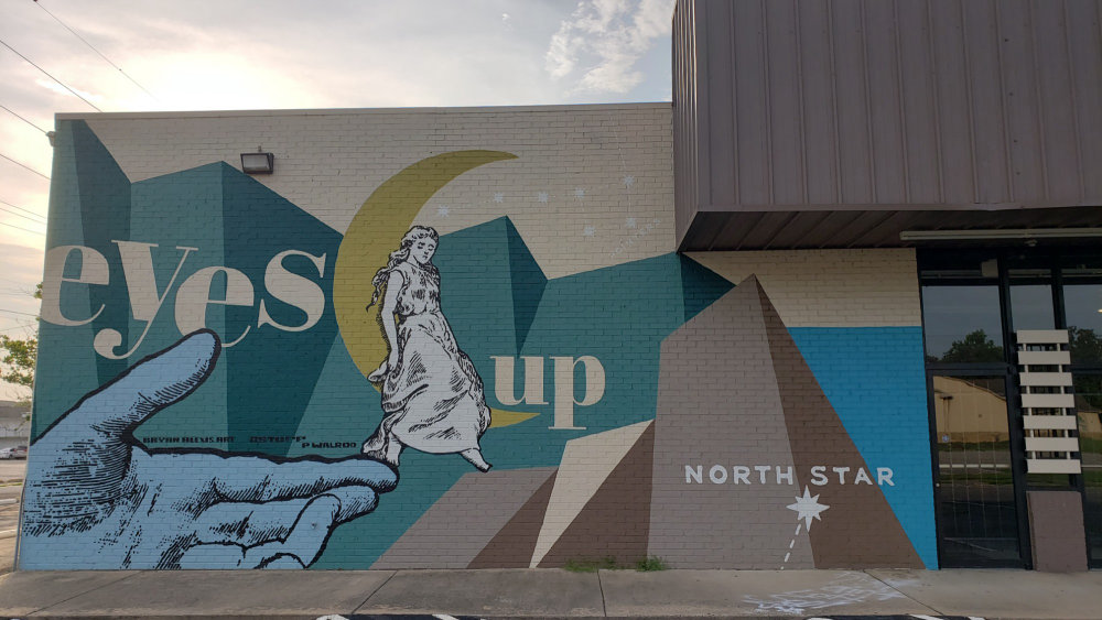 mural in Fort Smith by artist Bryan Alexis.