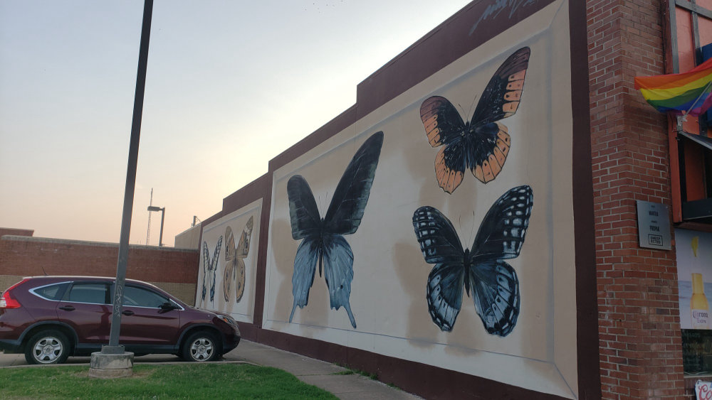 mural in Fort Smith by artist Mantra.