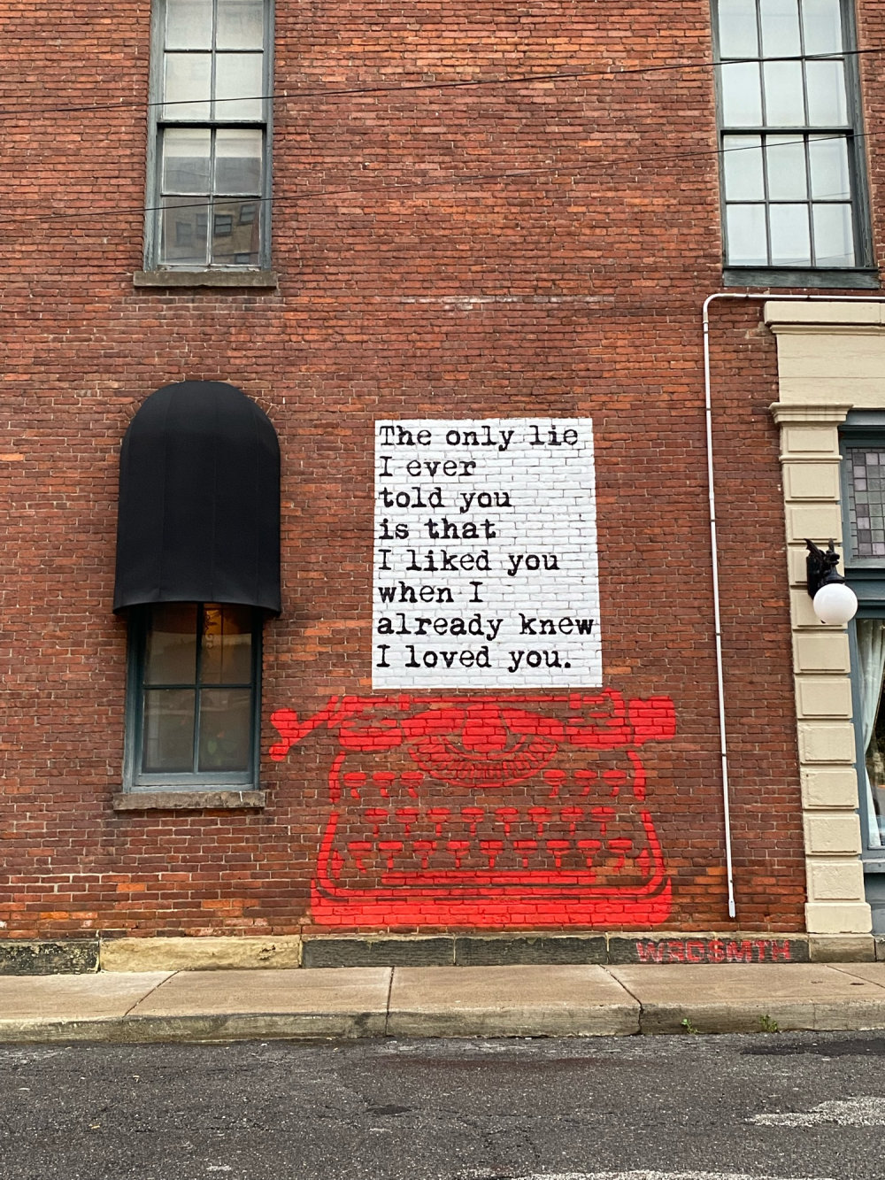 mural in Cleveland by artist WRDSMTH.