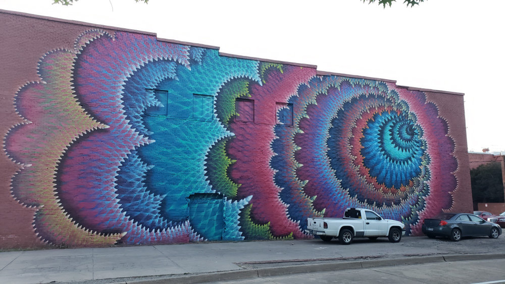 mural in Fort Smith by artist Hoxxoh.