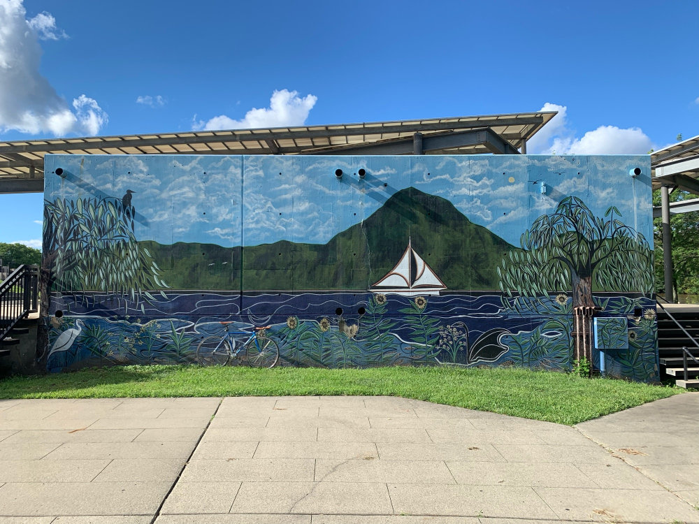 mural in New Brunswick by artist unknown.