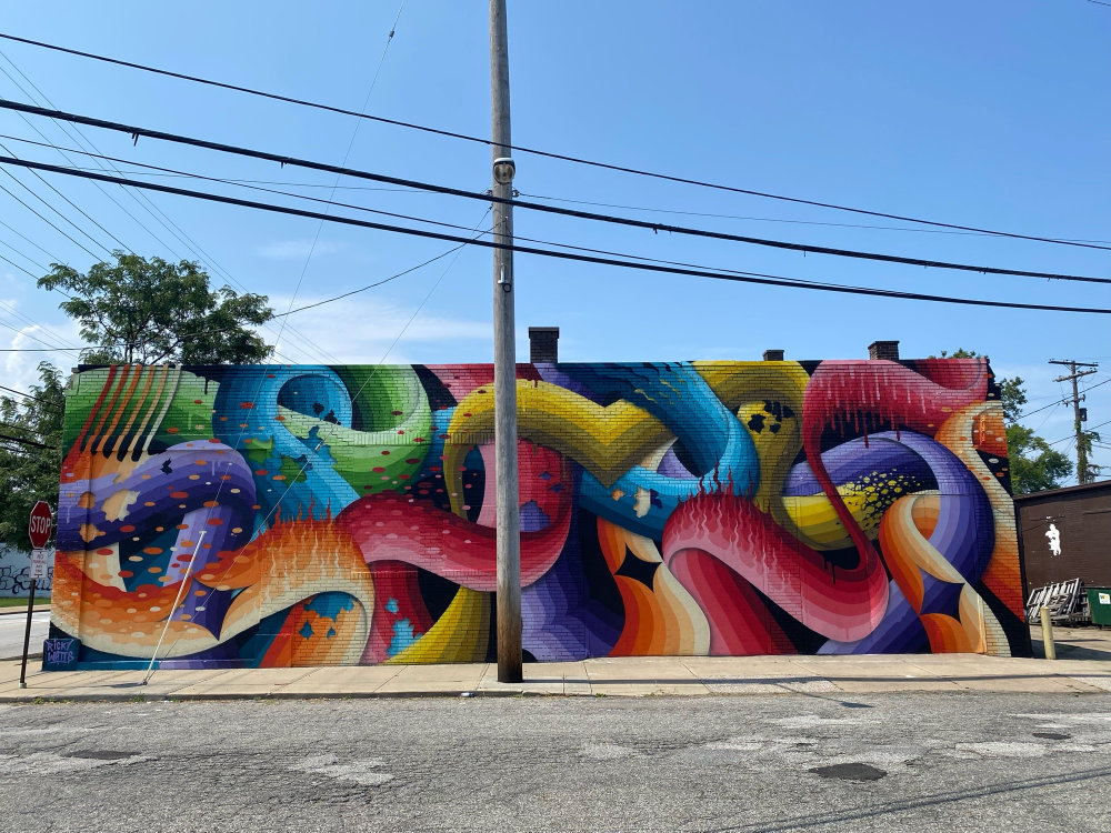 mural in Cleveland by artist Ricky Watts.