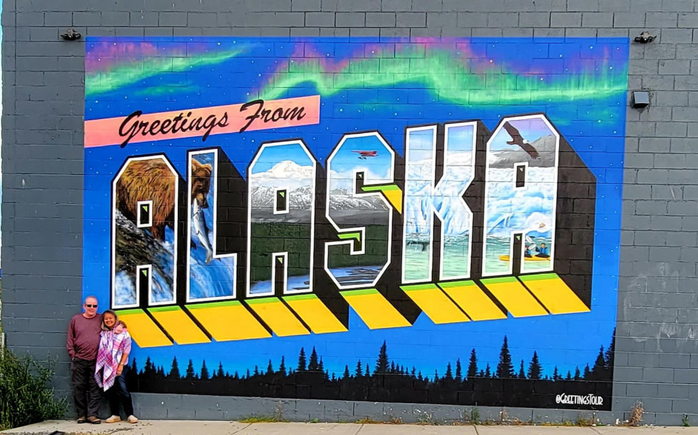 mural in Anchorage by artist Greetings From.