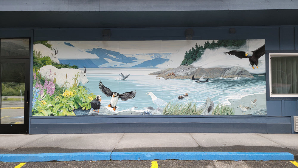 mural in Seward by artist unknown.