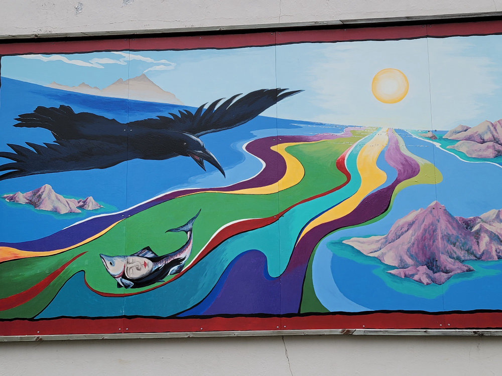 mural in Seward by artist unknown.