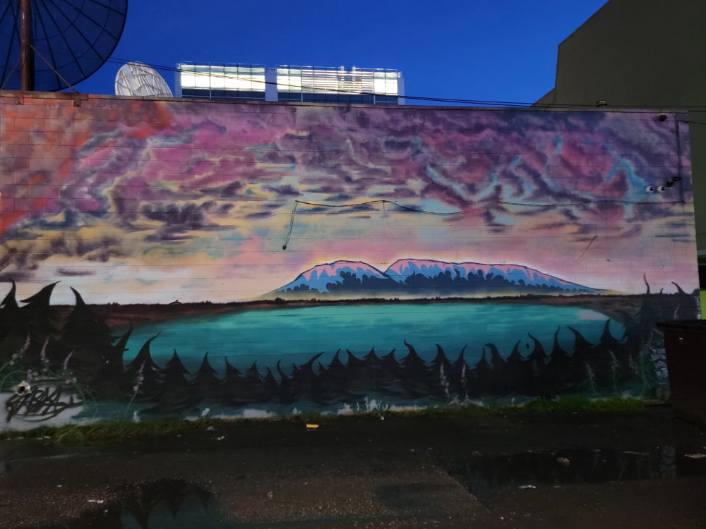 mural in Anchorage by artist unknown.