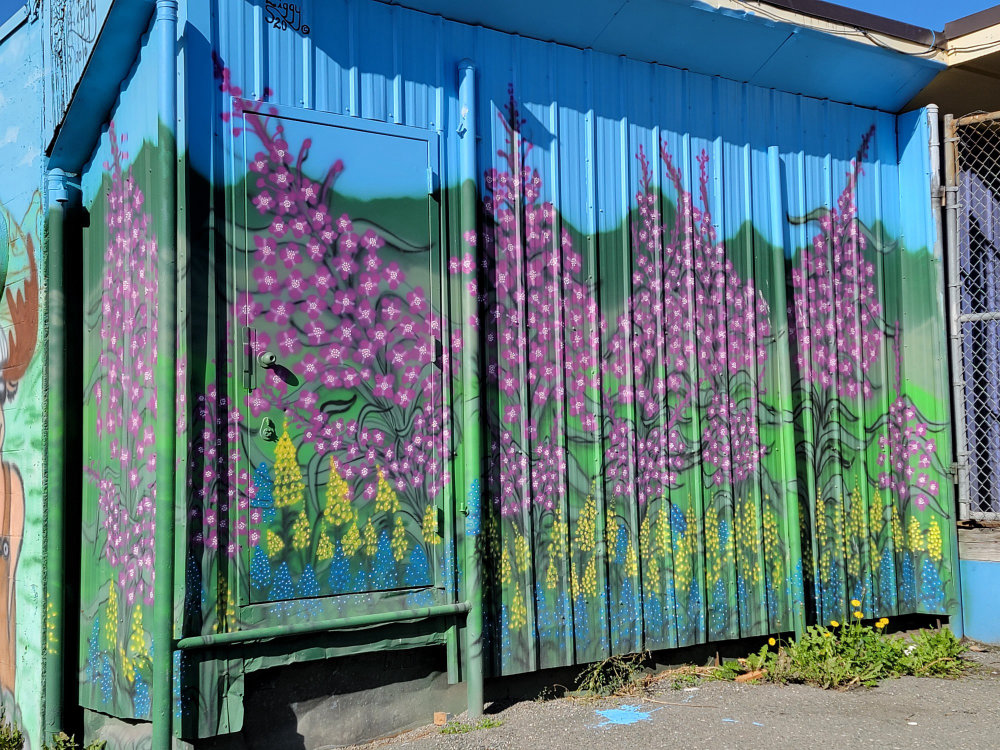 mural in Anchorage by artist unknown.