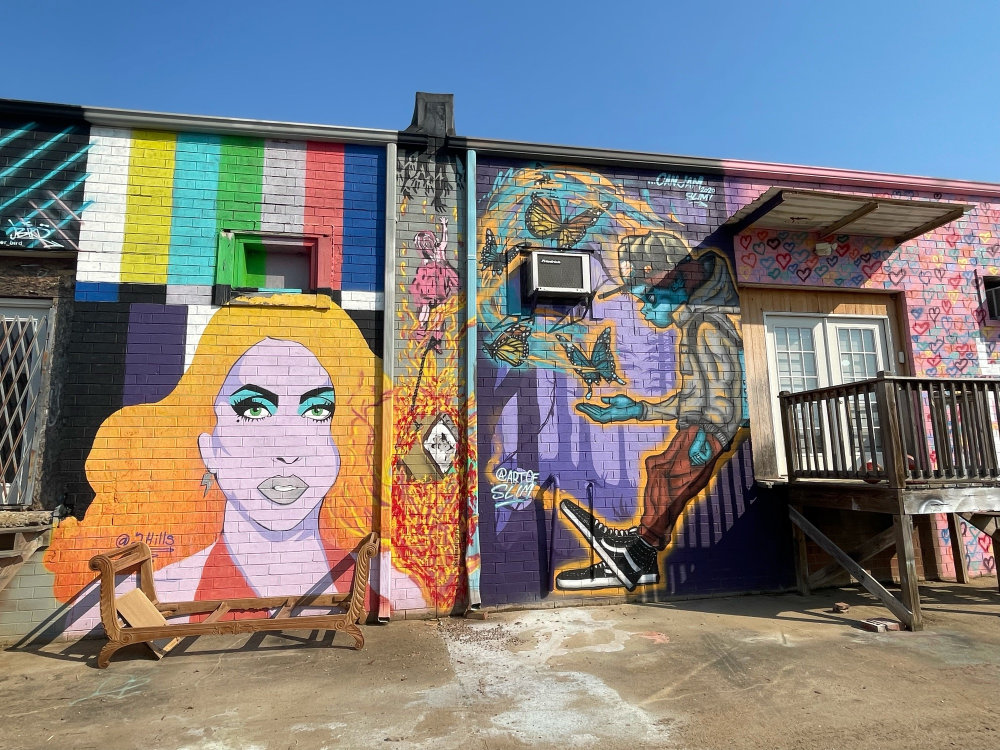 mural in Charlotte by artist Jen Hill.