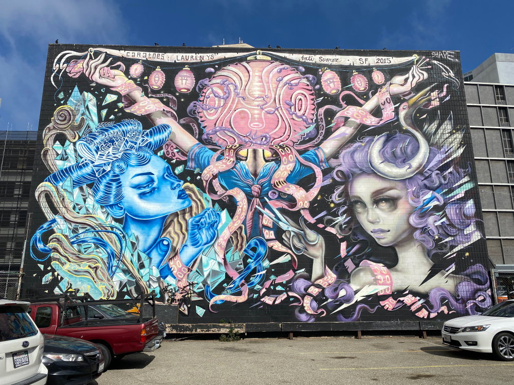 mural in San Francisco by artist Caratoes.