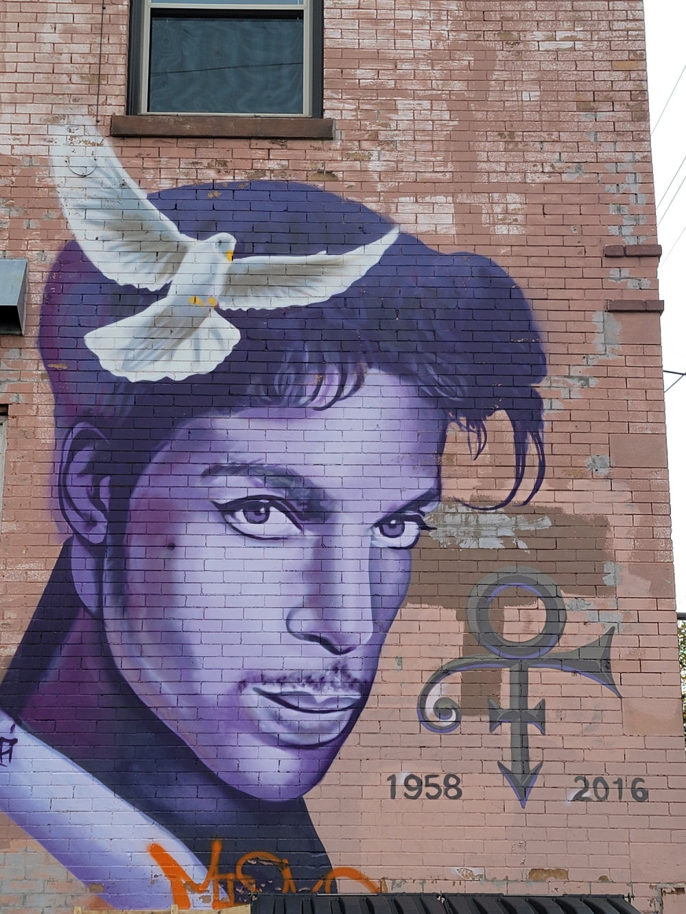 mural in Minneapolis by artist Cyfi. Tagged: music, Prince