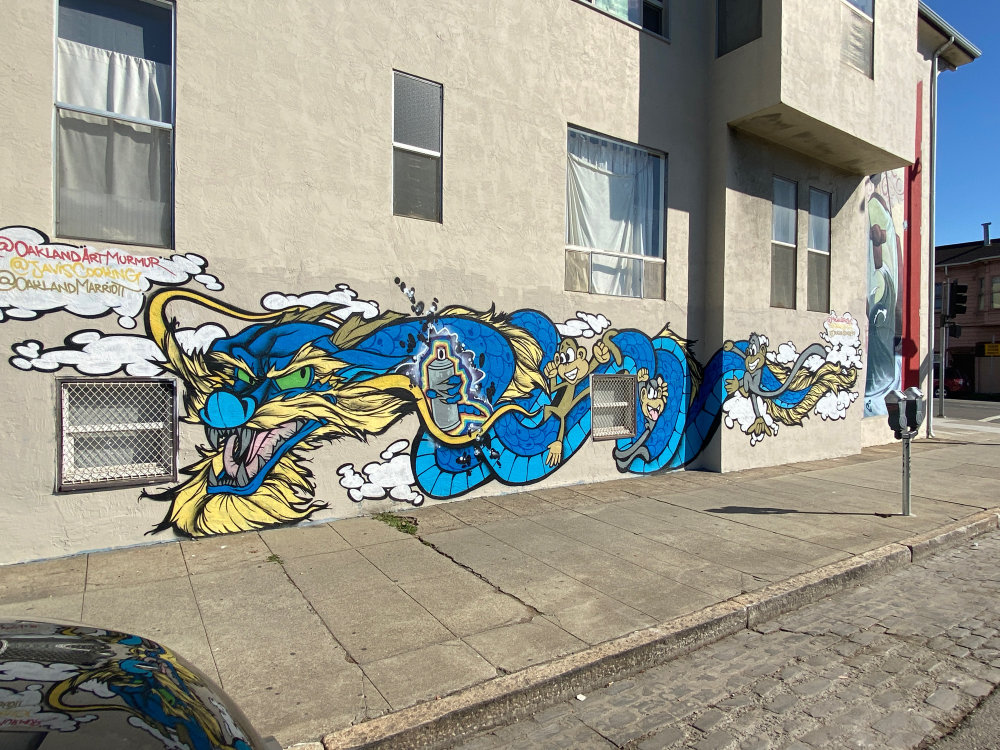 mural in Oakland by artist unknown.