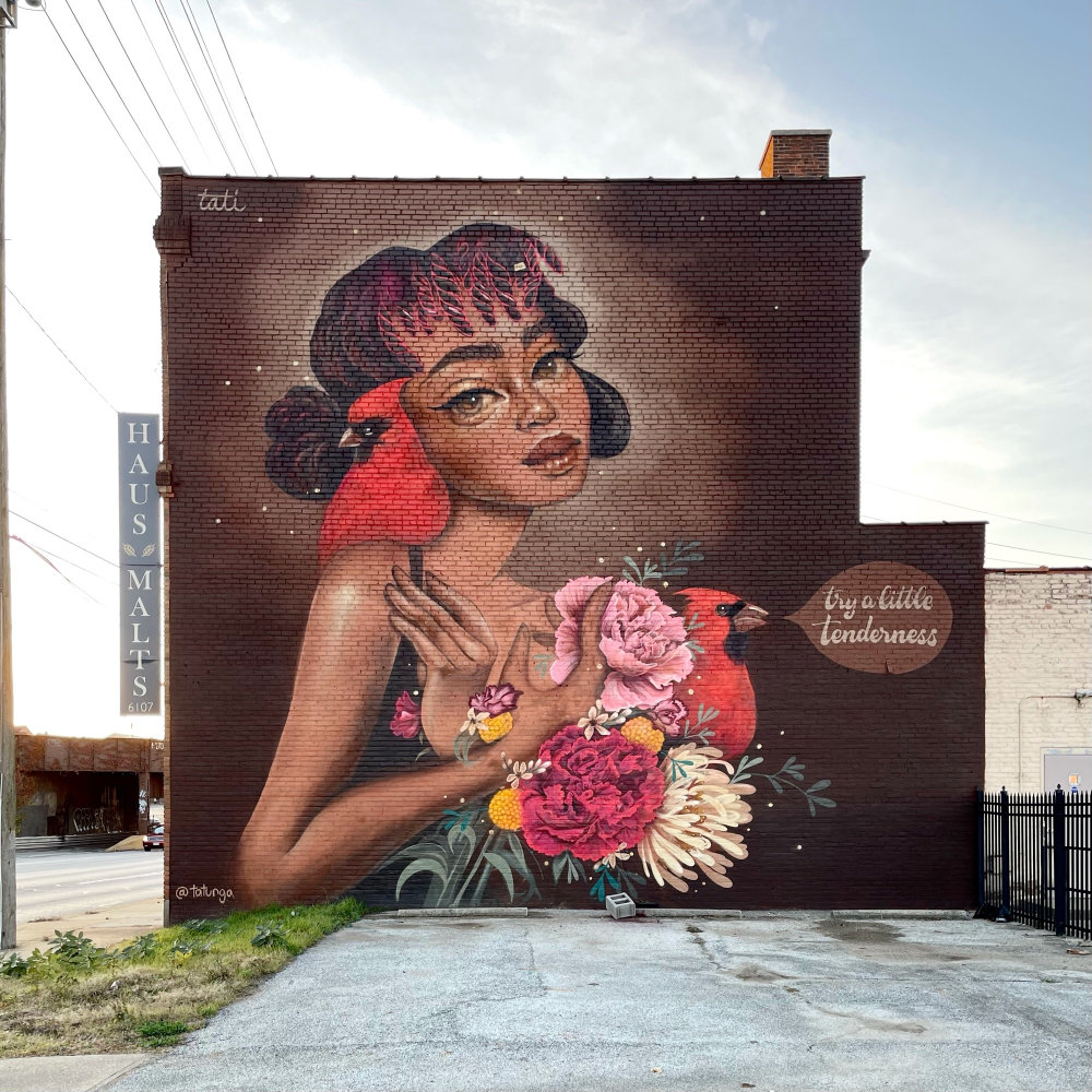 mural in Cleveland by artist Tatiana Suarez.
