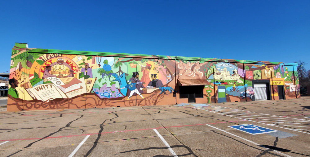 mural in Waco by artist unknown.