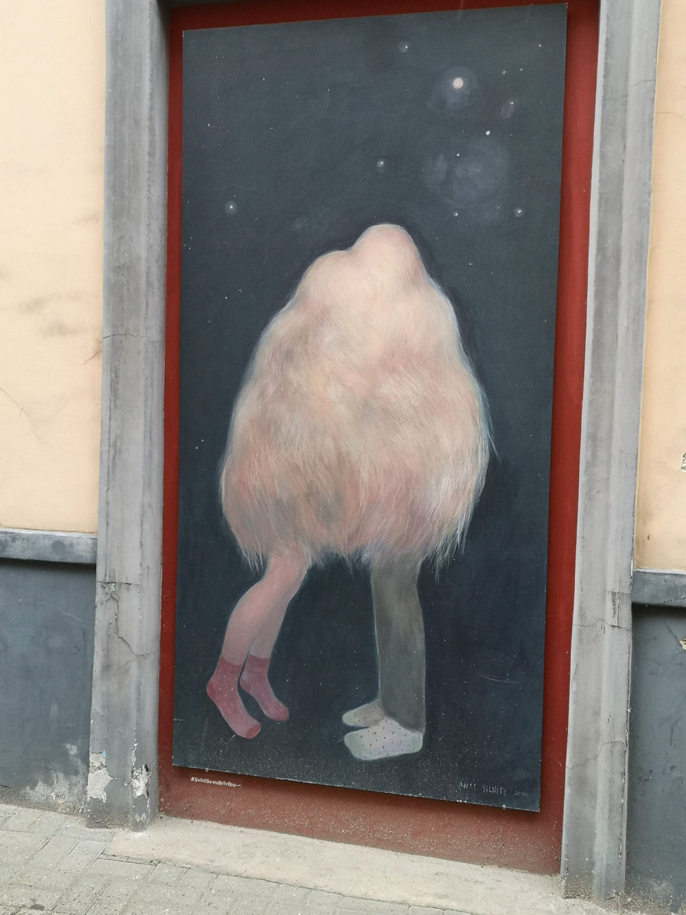 mural in Rīga by artist unknown.