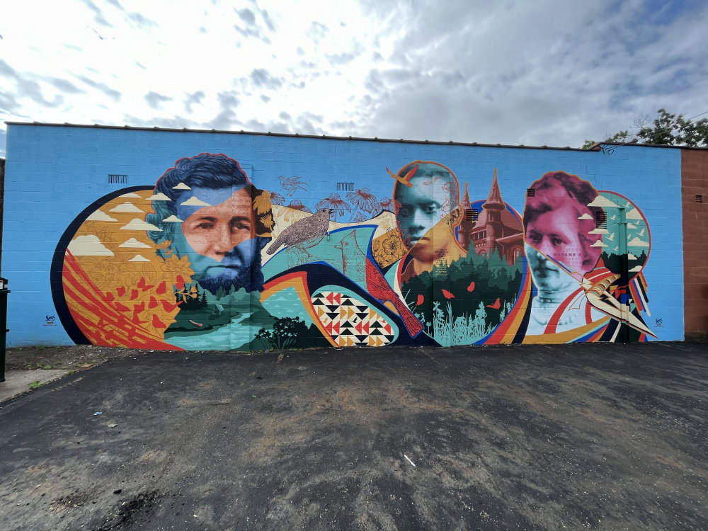 mural in Westerville by artist Nick Stull.