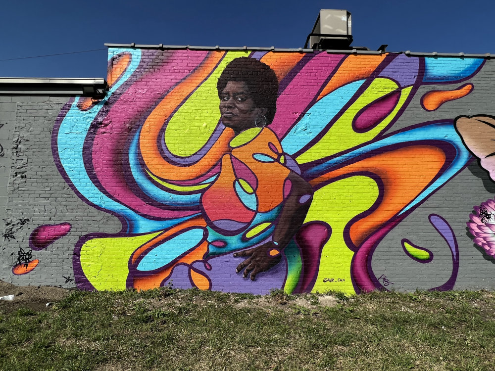 mural in Detroit by artist Austin Miles.