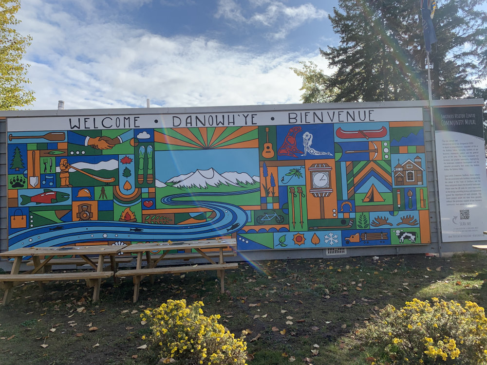mural in Smithers by artist unknown.
