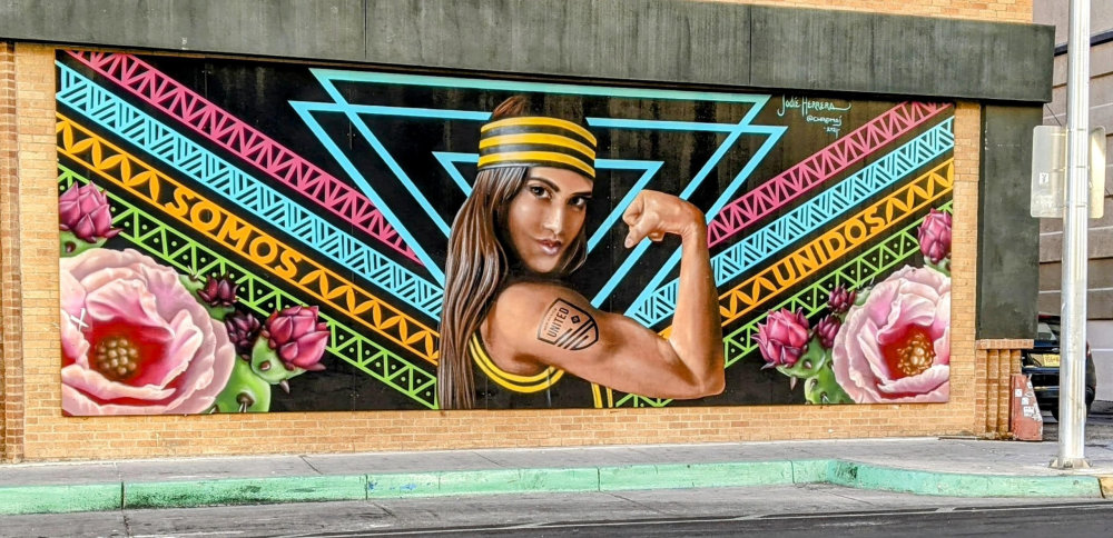mural in Albuquerque by artist unknown.
