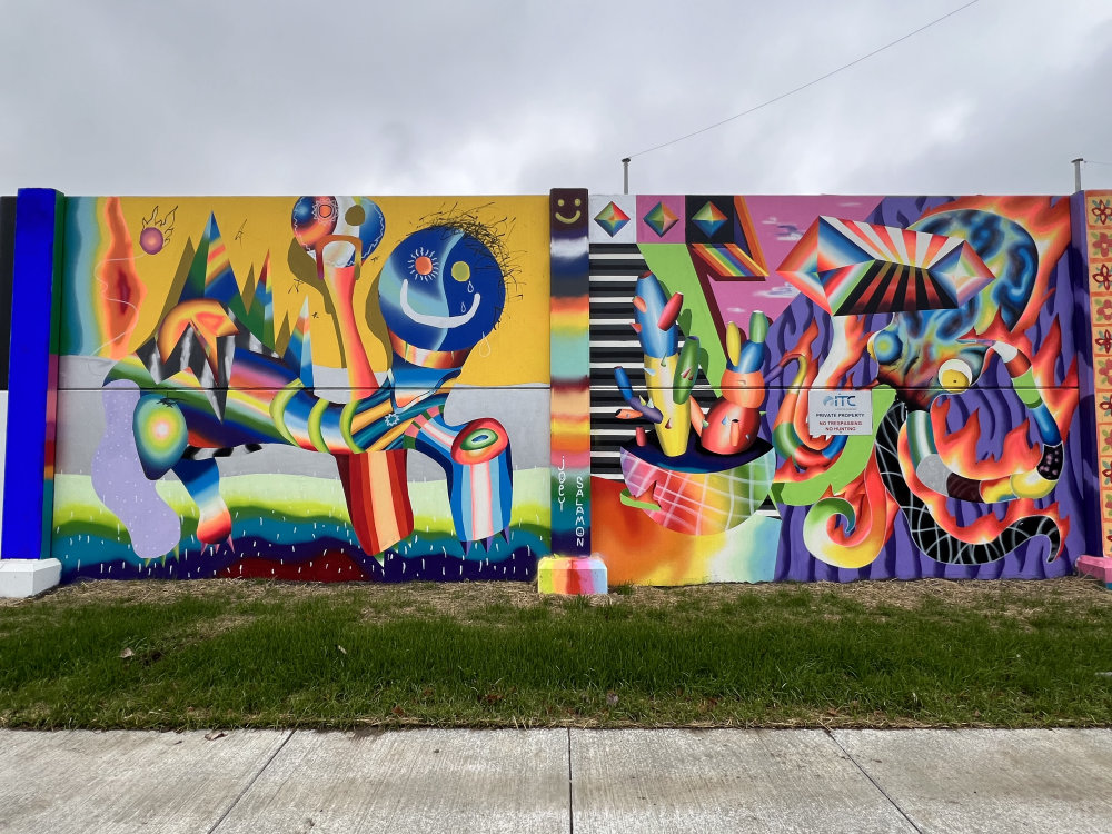 mural in Detroit by artist Joey Salamon.