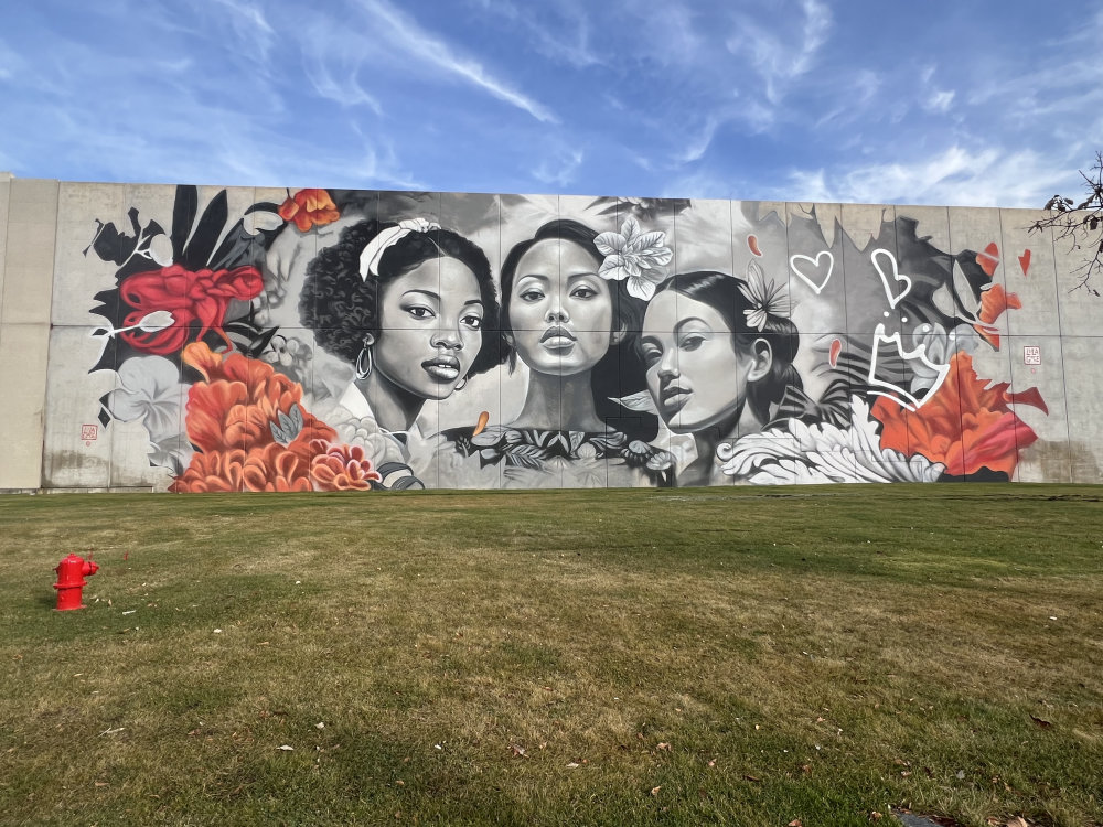 mural in Detroit by artist Lula Goce.