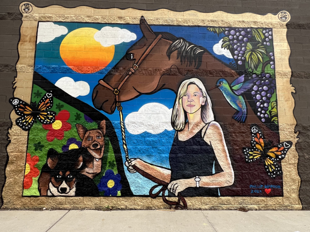 mural in Detroit by artist Phillip Simpson.