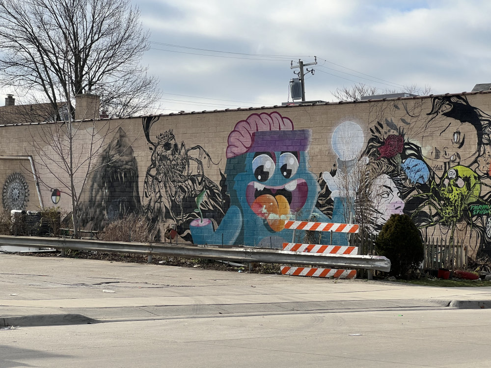 mural in Hamtramck by artist unknown.