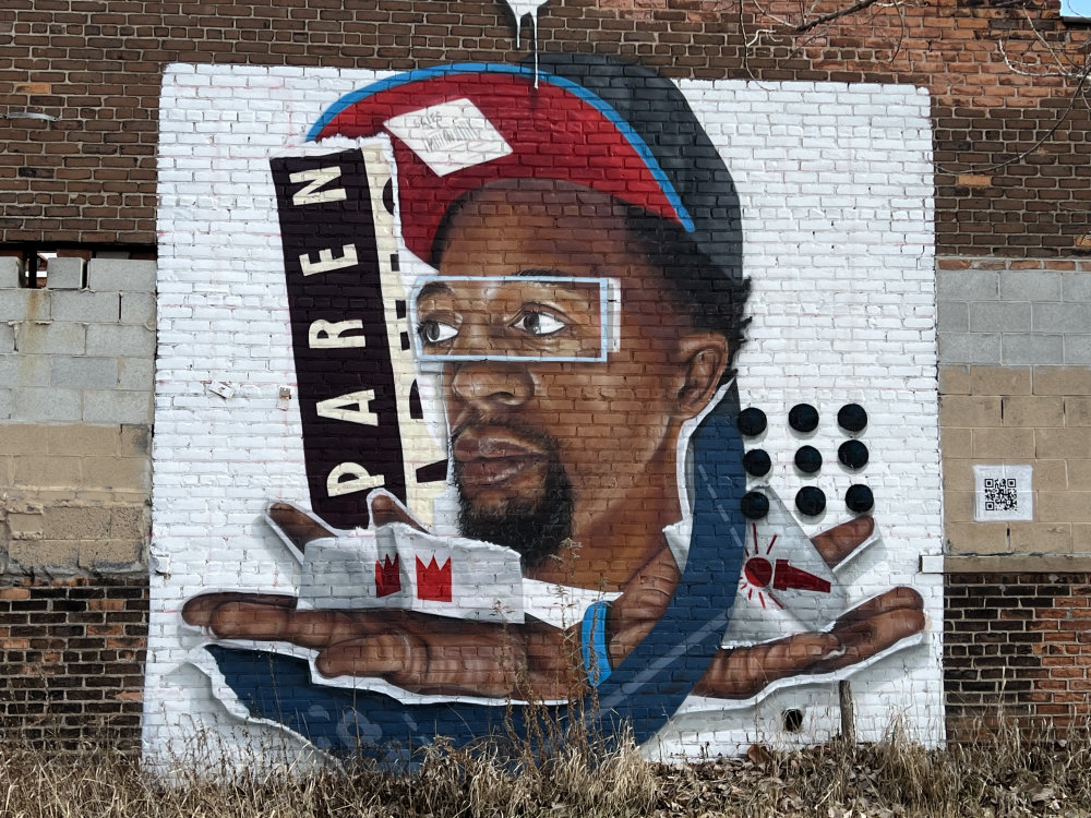 mural in Detroit by artist Brandon Gaia Marshall.