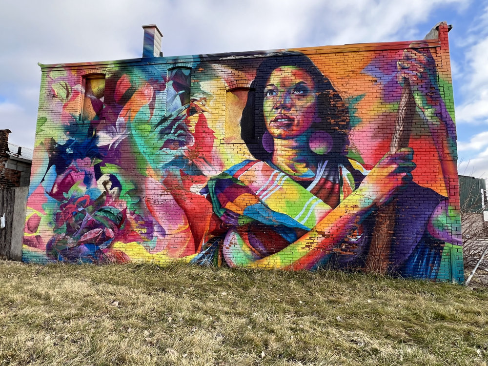mural in Detroit by artist Detour.
