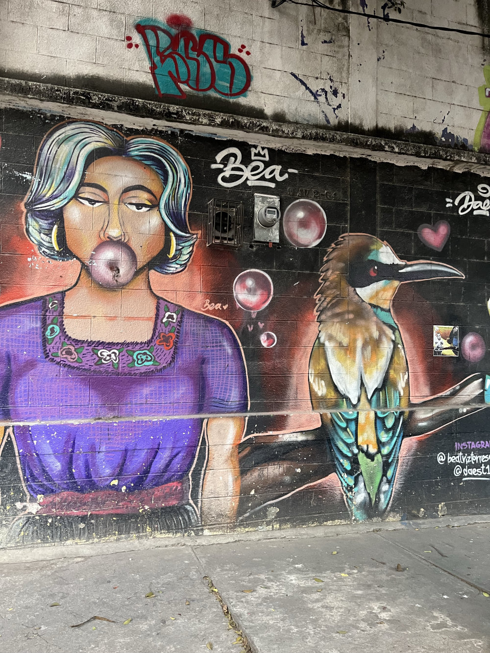 mural in Ciudad de Guatemala by artist unknown.