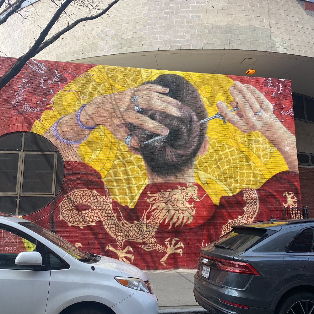 mural in New York by artist BKFoxx.