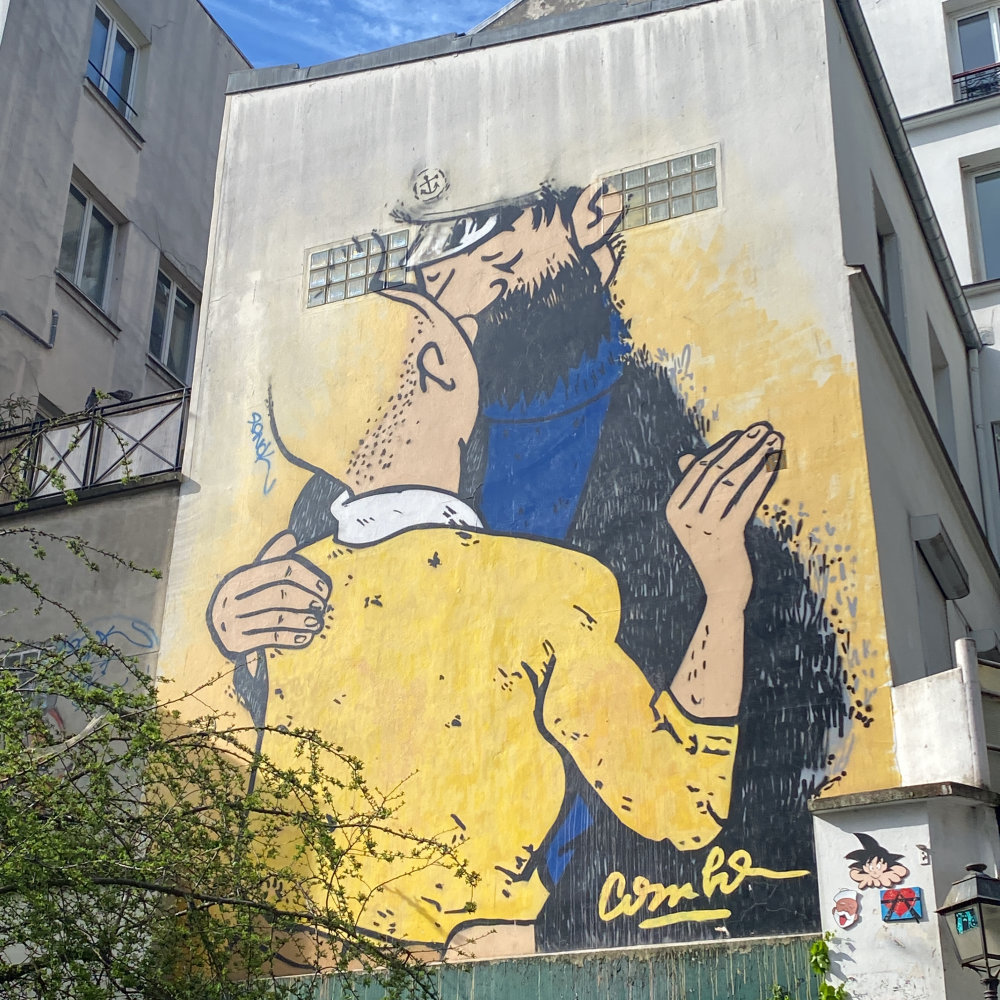 mural in Paris by artist COMBO.