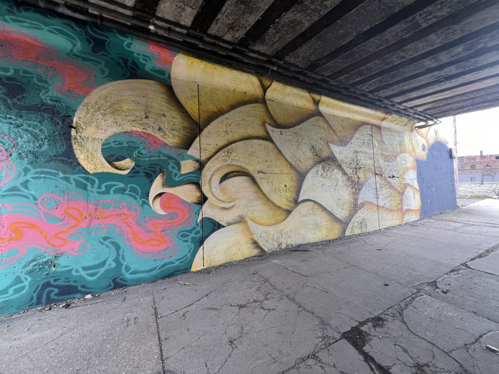 mural in Detroit by artist Lindy Shewbridge.